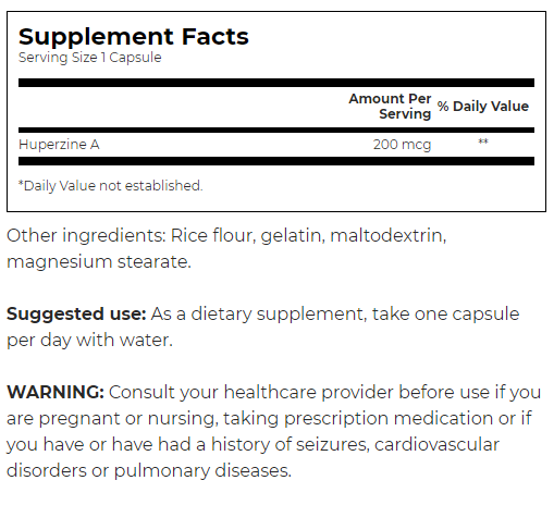 Swanson Maximum-Strength Huperzine A-factsheets