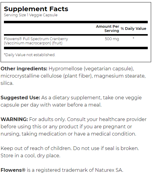 Swanson Men's Urinary and Bladder Support - Featuring Flowens-factsheets