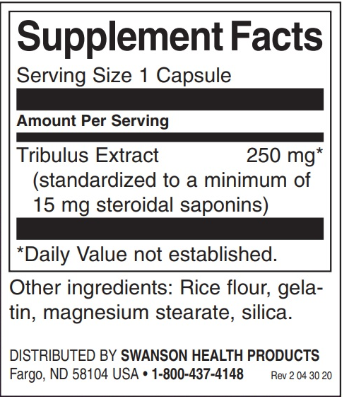 Swanson Mega Tribulus Extract-factsheets