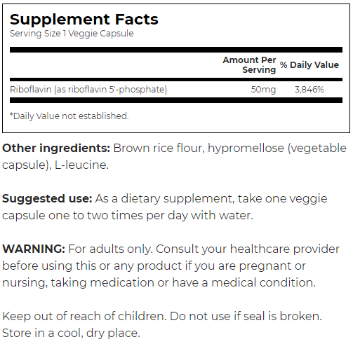 Swanson R-5-P Riboflavin-5-Phosphate-factsheets