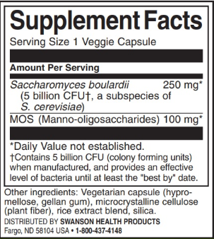 Swanson Saccharomyces Boulardii-factsheets