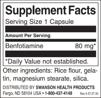 Swanson Benfotiamine-factsheets