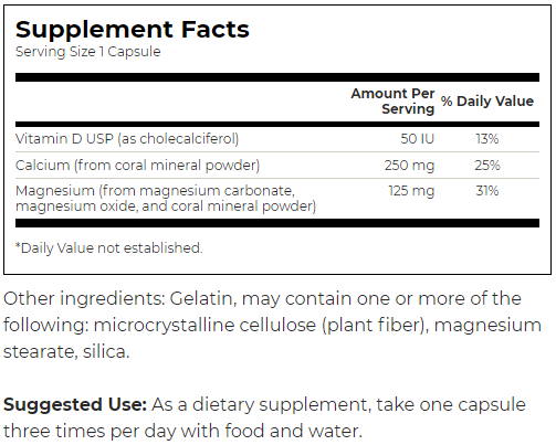 Swanson Ultra Coral Calcium Complex-factsheets