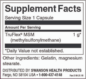 Swanson Ultra MSM 1000mg-factsheets