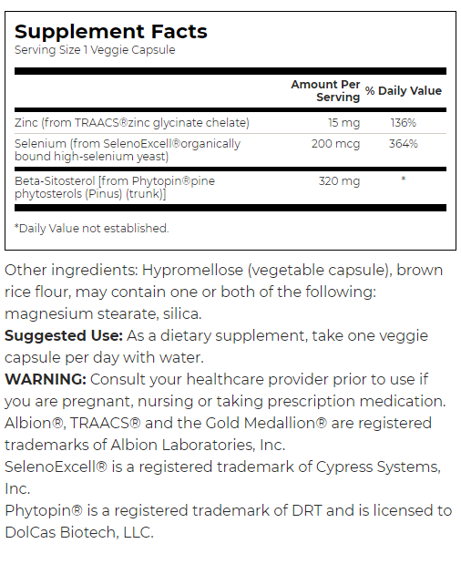 Swanson High Potency Beta-Sitosterol-factsheets