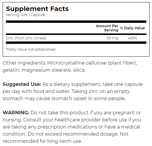 Swanson Zinc Citrate-factsheets