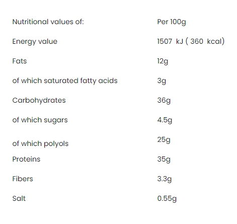 Born Winner CORE High Protein 35% bar-factsheets