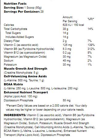 MuscleTech Cell Tech Performance-factsheets