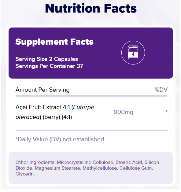 Natrol AcaiBerry 900mg-factsheets