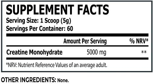 Core Champs by Kai Greene Creatine Monohydrate 5000 mg-fisa nutrițională
