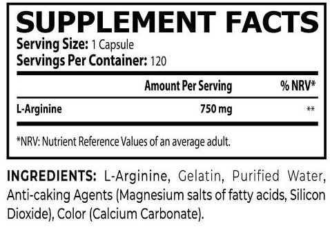 Core Champs by Kai Greene L-Arginine 750 mg-fisa nutrițională