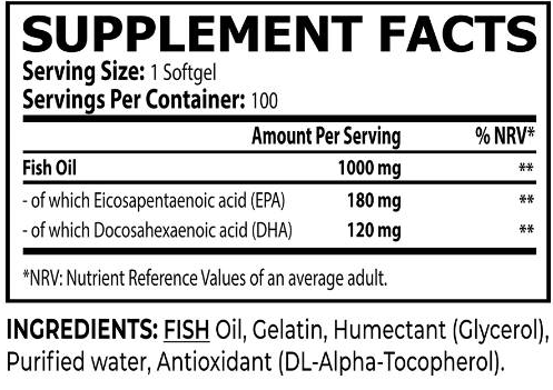 Core Champs by Kai Greene Omega-3 1000 mg-fisa nutrițională