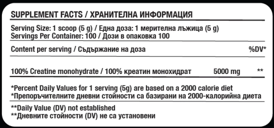 Fitholic Professional Pure Creatine-fisa nutrițională