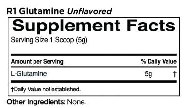 Rule One Glutamine | 100% Micronized L-Glutamine-fisa nutrițională