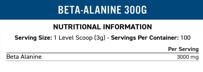 Applied Nutrition Beta-Alanine Powder 3000 mg-fisa nutrițională