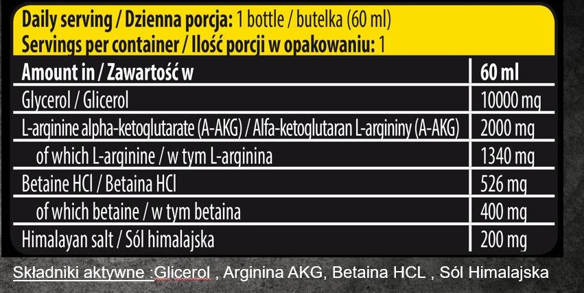 Kevin Levrone Anabolic On Stage Pump Shot | Stimulant-Free Glycerol & AAKG Mega Pump-fisa nutrițională