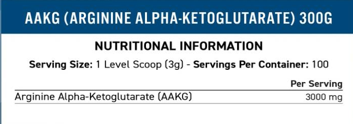 Applied Nutrition AAKG Powder 3000 mg-fisa nutrițională