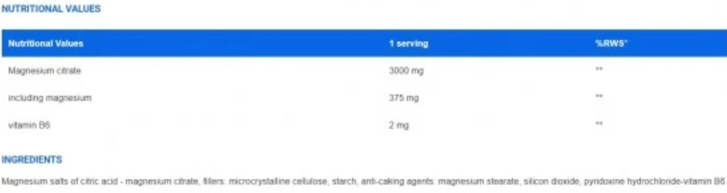 Ironflex Nutrition Mg + B6-fisa nutrițională