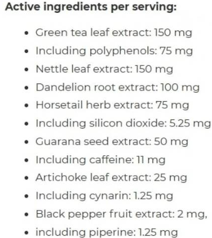 Ironflex Nutrition Water Out Piperine-fisa nutrițională