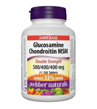 Webber Naturals Glucosamine Chondroitin MSM 1300 mg 120 tabs