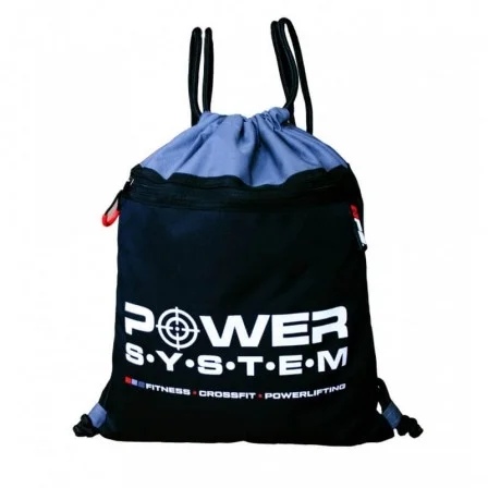 Power System GYM SACK ALPHA BLACK-GREY - SPORT SACK