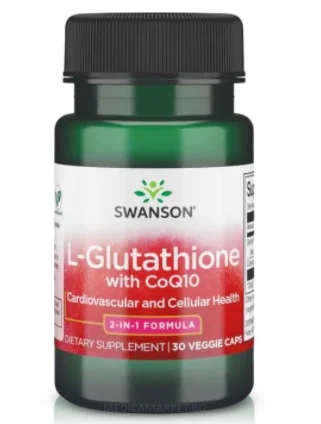 Swanson L-Glutathione with CoQ10 30 veg caps